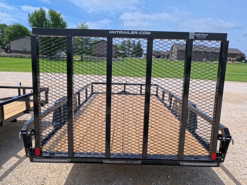 New 2026 H&H Trailers 76 x 12 Rail Side Utility Trailer with 3K Idler