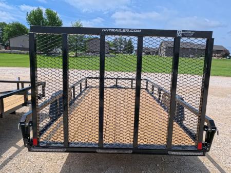 New 2026 H&H Trailers 76 x 12 Rail Side Utility Trailer with 3K Idler