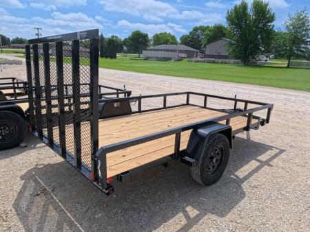 New 2026 H&H Trailers 76 x 12 Rail Side Utility Trailer with 3K Idler