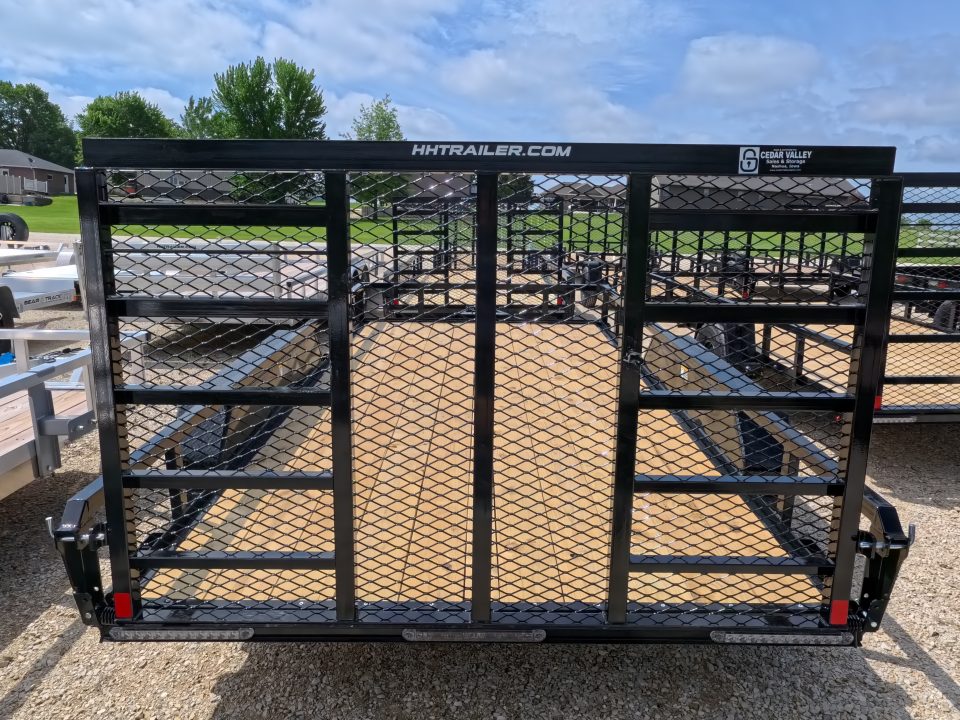 New 2026 H&H Trailers 82 x 14 Rail Side Utility Trailer with 7K GVWR , Tandem Axles, 4 Ft. Tall Ladder Style Gate w/Spring Assist