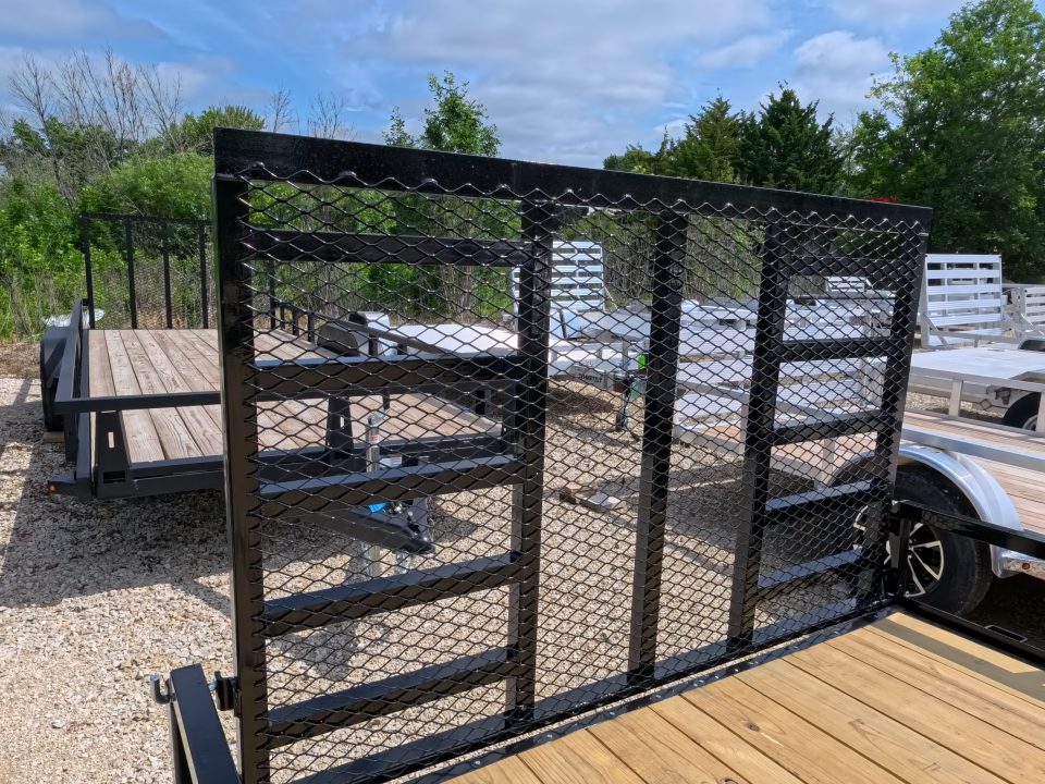New 2026 H&H Trailers 82 x 14 Rail Side Utility Trailer with 7K GVWR , Tandem Axles, 4 Ft. Tall Ladder Style Gate w/Spring Assist