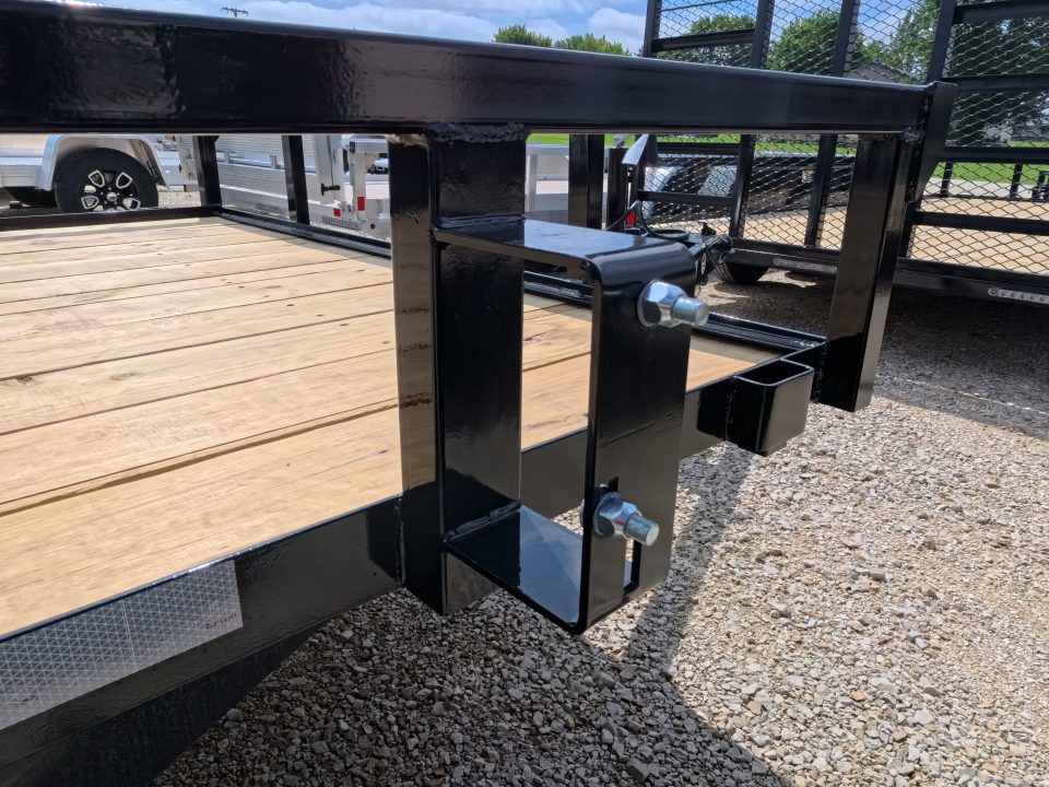 New 2026 H&H Trailers 82 x 14 Rail Side Utility Trailer with 7K GVWR , Tandem Axles, 4 Ft. Tall Ladder Style Gate w/Spring Assist