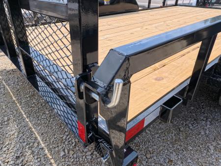 New 2026 H&H Trailers 82 x 14 Rail Side Utility Trailer with 7K GVWR , Tandem Axles, 4 Ft. Tall Ladder Style Gate w/Spring Assist