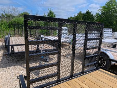 New 2026 H&H Trailers 82 x 14 Rail Side Utility Trailer with 7K GVWR , Tandem Axles, 4 Ft. Tall Ladder Style Gate w/Spring Assist