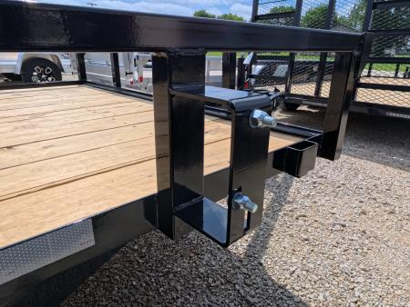 New 2026 H&H Trailers 82 x 14 Rail Side Utility Trailer with 7K GVWR , Tandem Axles, 4 Ft. Tall Ladder Style Gate w/Spring Assist