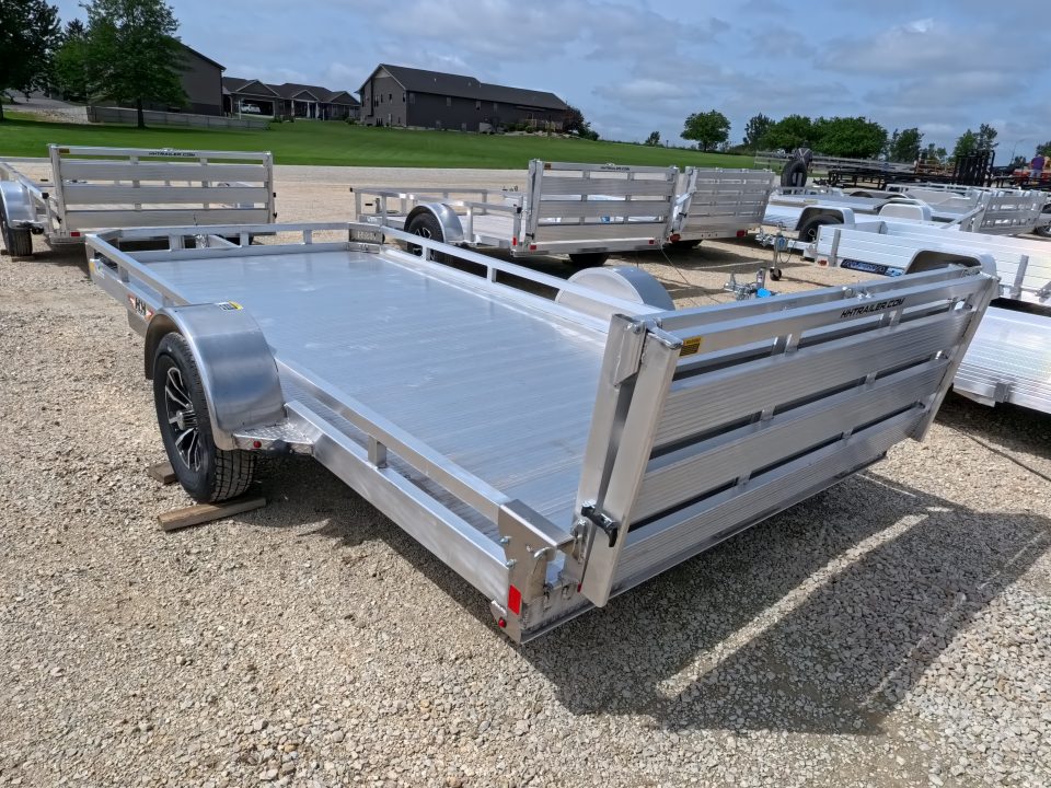 New 2026 H&H Trailers 78 x 14 Aluminum Low Side Utility Trailer with 3K Idler