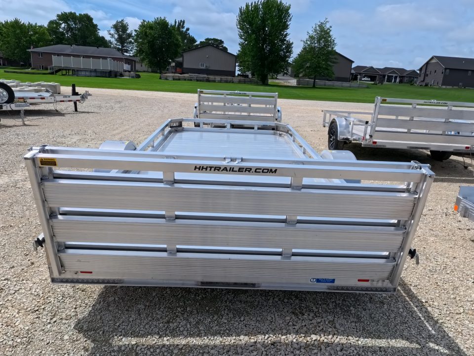 New 2026 H&H Trailers 78 x 14 Aluminum Low Side Utility Trailer with 3K Idler