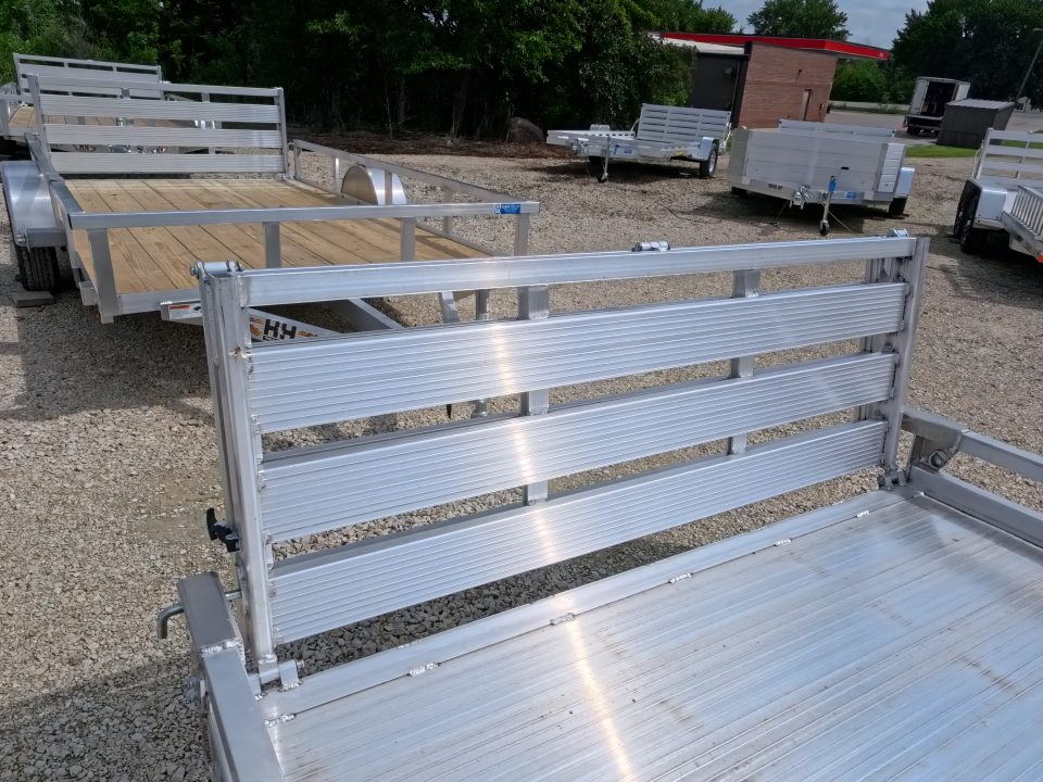 New 2026 H&H Trailers 78 x 14 Aluminum Low Side Utility Trailer with 3K Idler