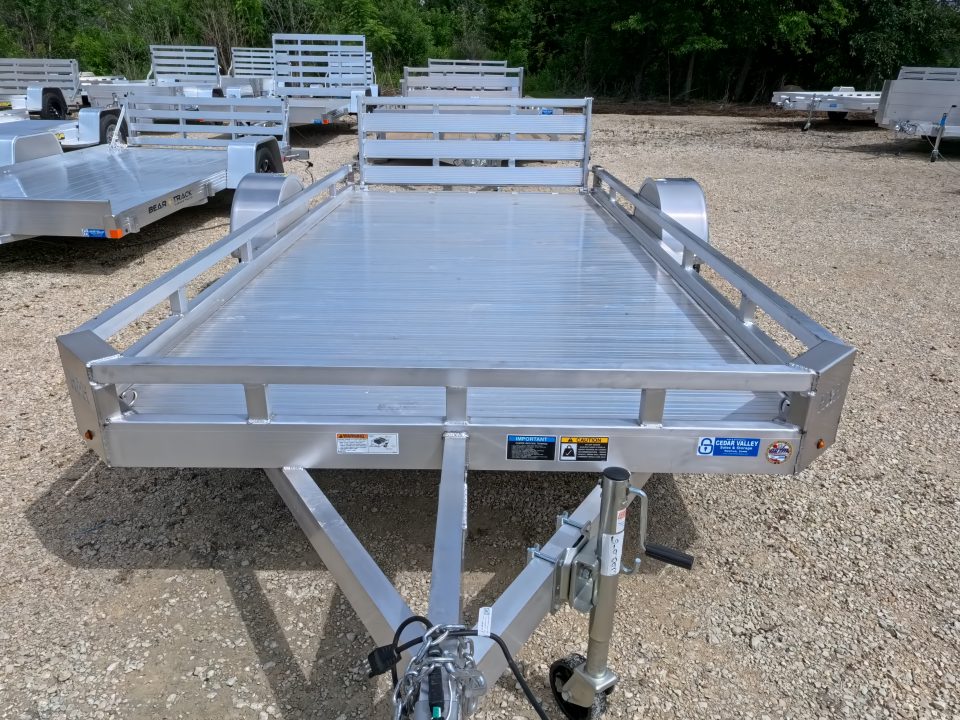 New 2026 H&H Trailers 78 x 14 Aluminum Low Side Utility Trailer with 3K Idler
