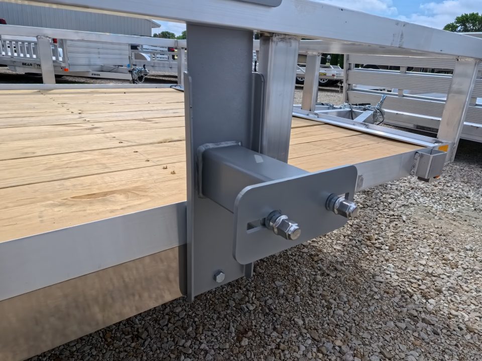 New 2026 H&H Trailers 76 x 12 Aluminum Rail Side Utility Trailer with 3K Idler and Spare Tire Mount