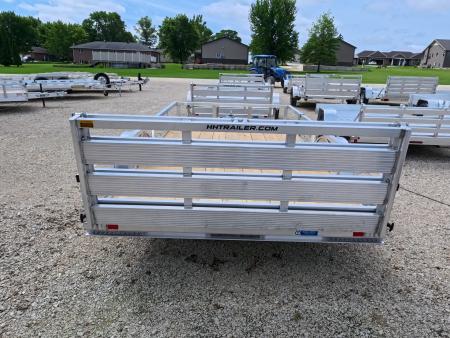 New 2026 H&H Trailers 76 x 12 Aluminum Rail Side Utility Trailer with 3K Idler and Spare Tire Mount