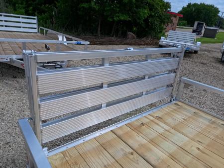New 2026 H&H Trailers 76 x 12 Aluminum Rail Side Utility Trailer with 3K Idler and Spare Tire Mount