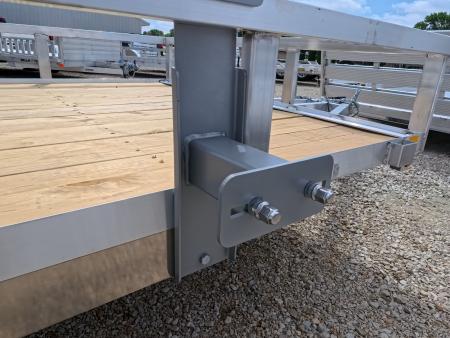 New 2026 H&H Trailers 76 x 12 Aluminum Rail Side Utility Trailer with 3K Idler and Spare Tire Mount