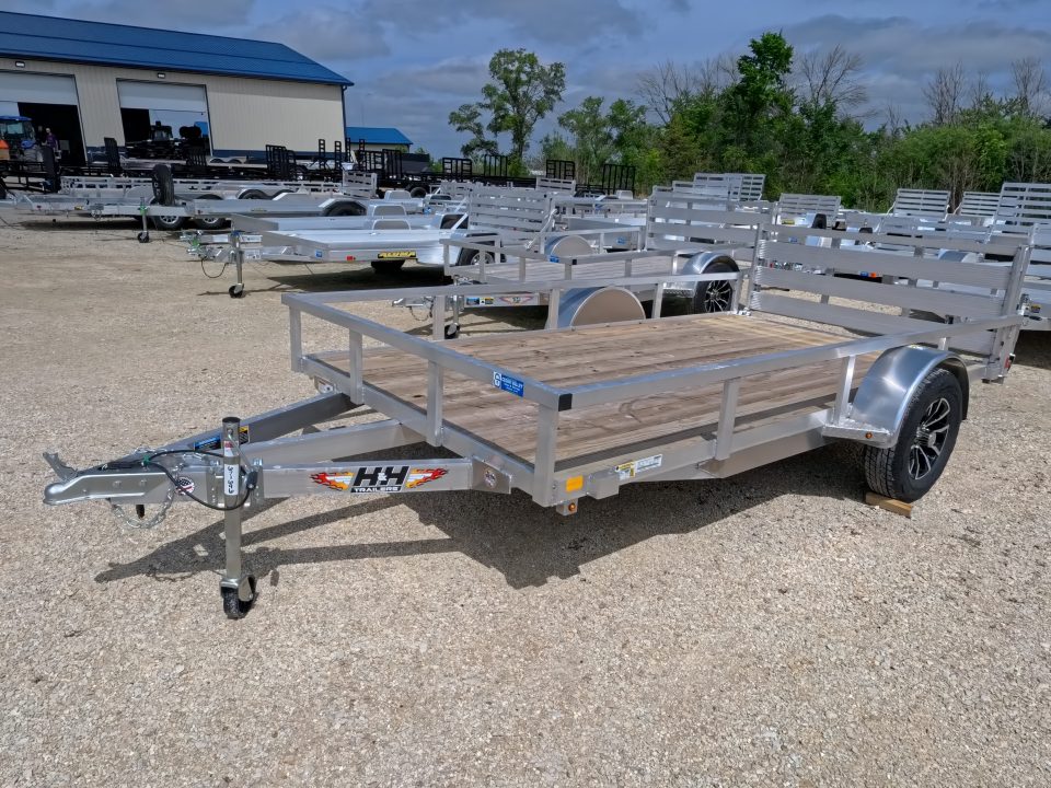 New 2026 H&H Trailers 76 x 12 Aluminum Rail Side Utility Trailer