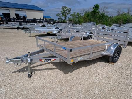 New 2026 H&H Trailers 76 x 12 Aluminum Rail Side Utility Trailer