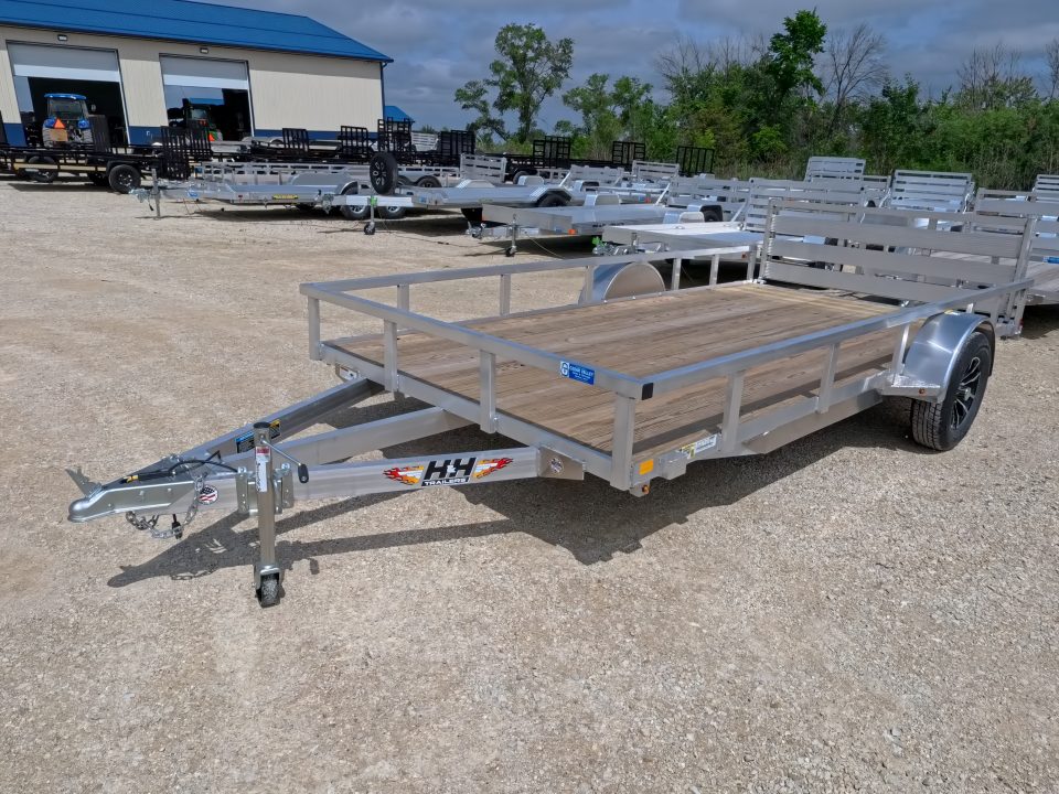 New 2026 H&H Trailers 82 x 14 Aluminum Rail Side Utility Trailer with 3K Idler