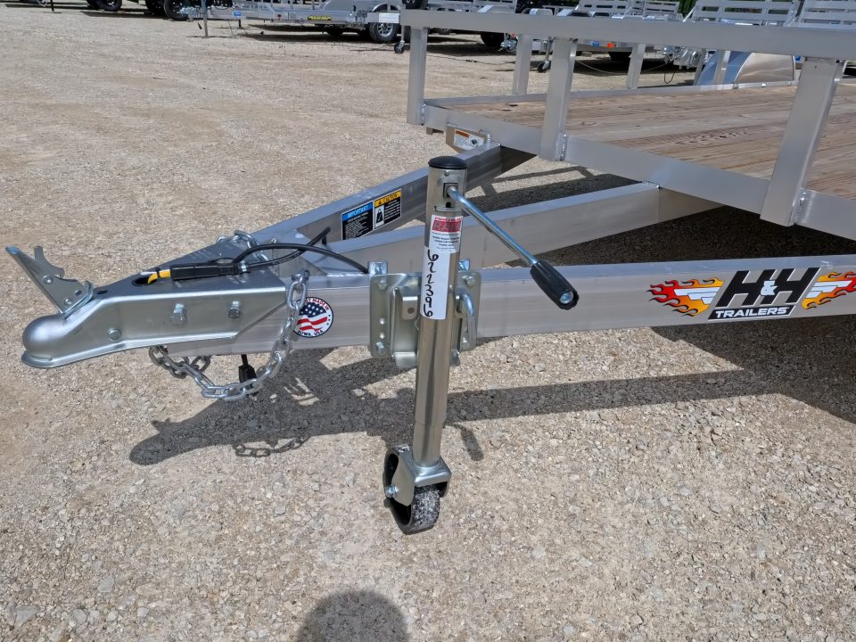 New 2026 H&H Trailers 82 x 14 Aluminum Rail Side Utility Trailer with 3K Idler