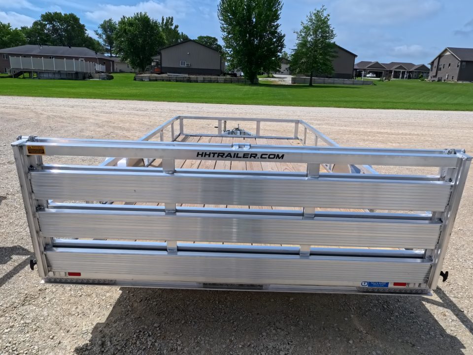 New 2026 H&H Trailers 82 x 14 Aluminum Rail Side Utility Trailer with 3K Idler