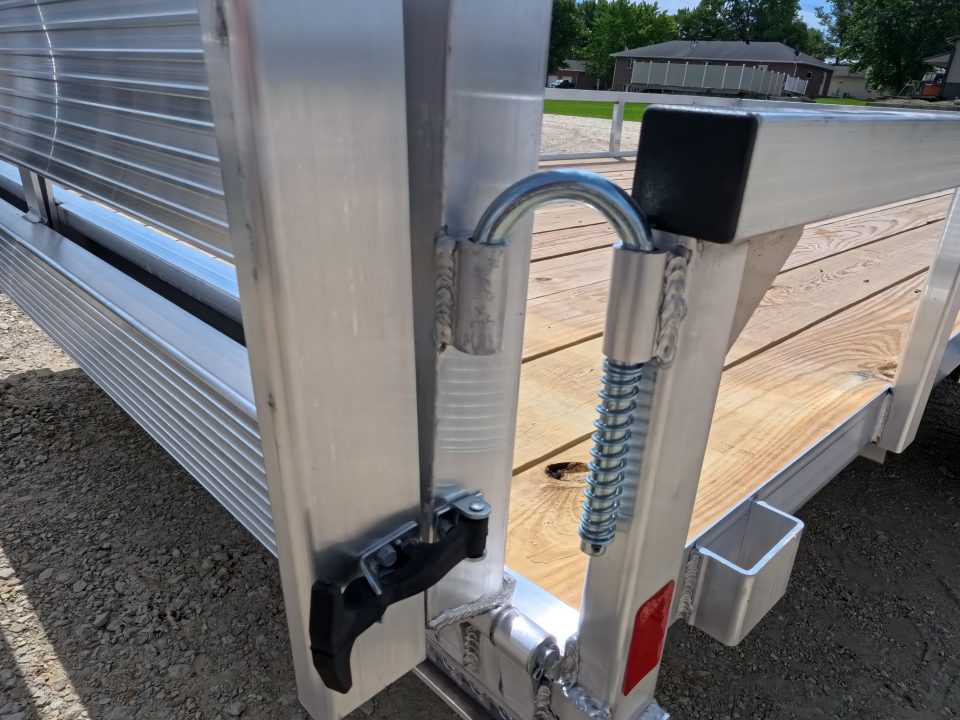 New 2026 H&H Trailers 82 x 14 Aluminum Rail Side Utility Trailer with 3K Idler