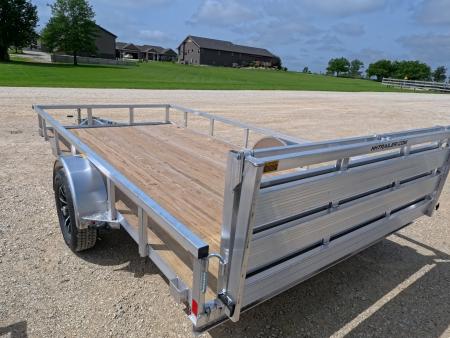 New 2026 H&H Trailers 82 x 14 Aluminum Rail Side Utility Trailer with 3K Idler