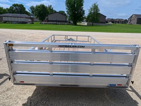 New 2026 H&H Trailers 82 x 14 Aluminum Rail Side Utility Trailer with 3K Idler