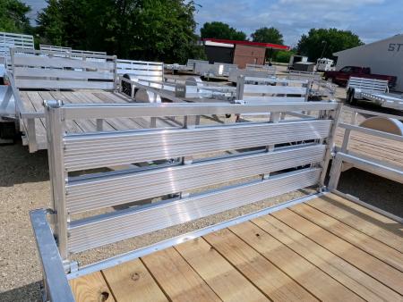 New 2026 H&H Trailers 82 x 14 Aluminum Rail Side Utility Trailer with 3K Idler