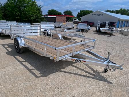 New 2026 H&H Trailers 82 x 14 Aluminum Rail Side Utility Trailer with 3K Idler