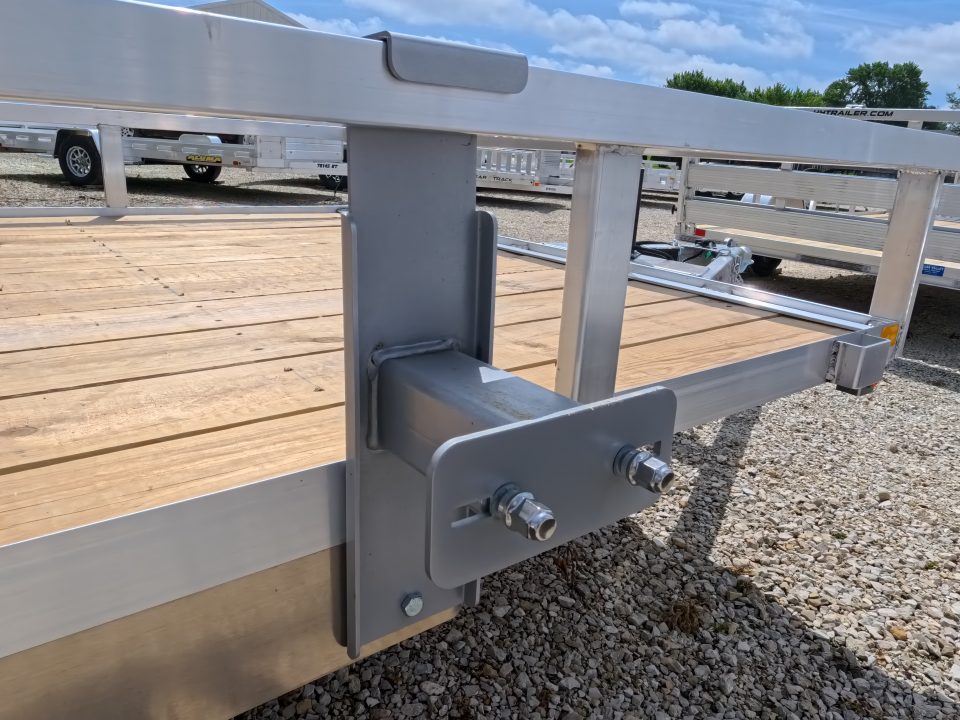 New 2026 H&H Trailers 82 x 16 Aluminum Rail Side Utility Trailer with 7K GVWR, Tandem Axles and Spare Tire Mount