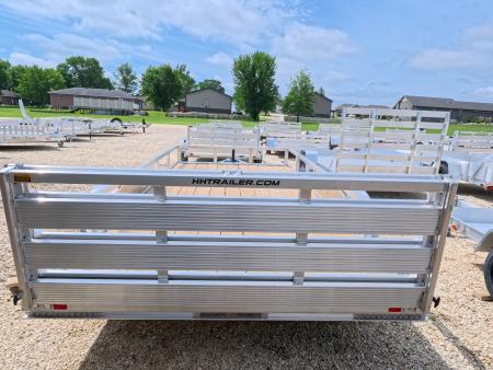 New 2026 H&H Trailers 82 x 16 Aluminum Rail Side Utility Trailer with 7K GVWR, Tandem Axles and Spare Tire Mount