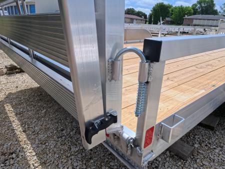 New 2026 H&H Trailers 82 x 16 Aluminum Rail Side Utility Trailer with 7K GVWR, Tandem Axles and Spare Tire Mount
