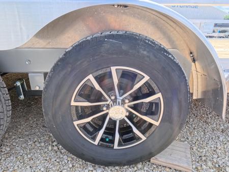 New 2026 H&H Trailers 82 x 16 Aluminum Rail Side Utility Trailer with 7K GVWR, Tandem Axles and Spare Tire Mount