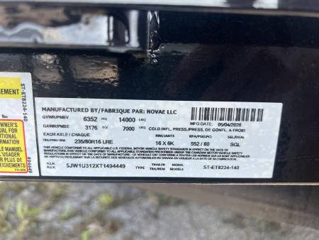 New 2026 Sure-Trac 7x24 14K Equipment Trailer