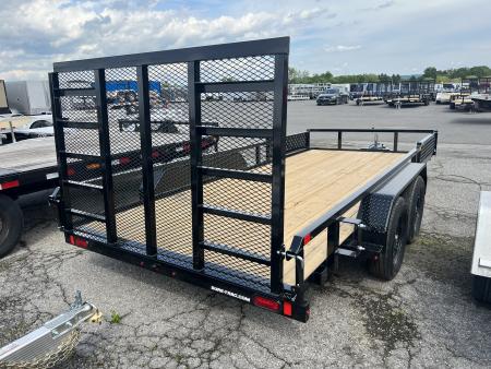 New 2026 Sure-Trac 7x16 7K ATV Ramp Utility Trailer