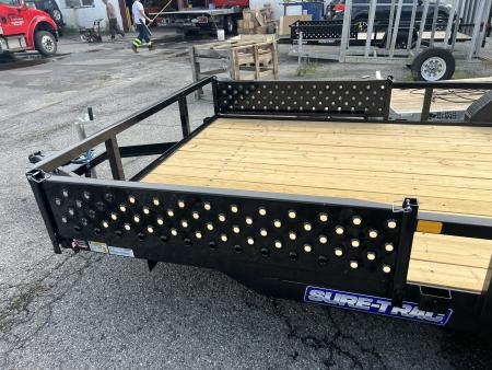 New 2026 Sure-Trac 7x16 7K ATV Ramp Utility Trailer