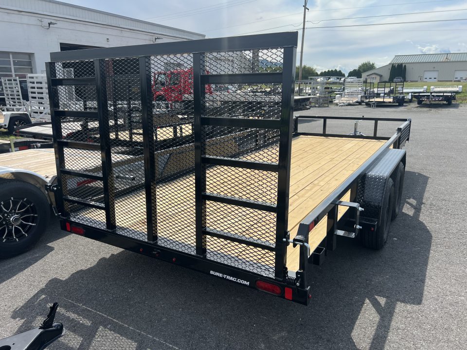 New 2026 Sure-Trac 7x18 7K ATV Ramp Utility Trailer