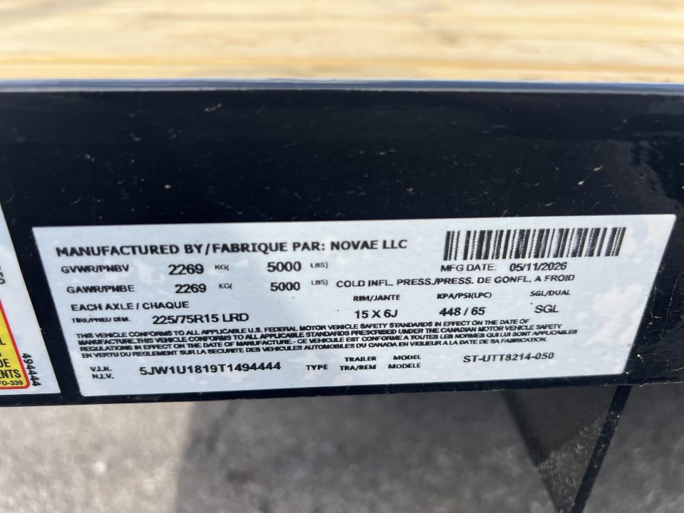 New 2026 Sure-Trac 7x14 5K Utility Trailer