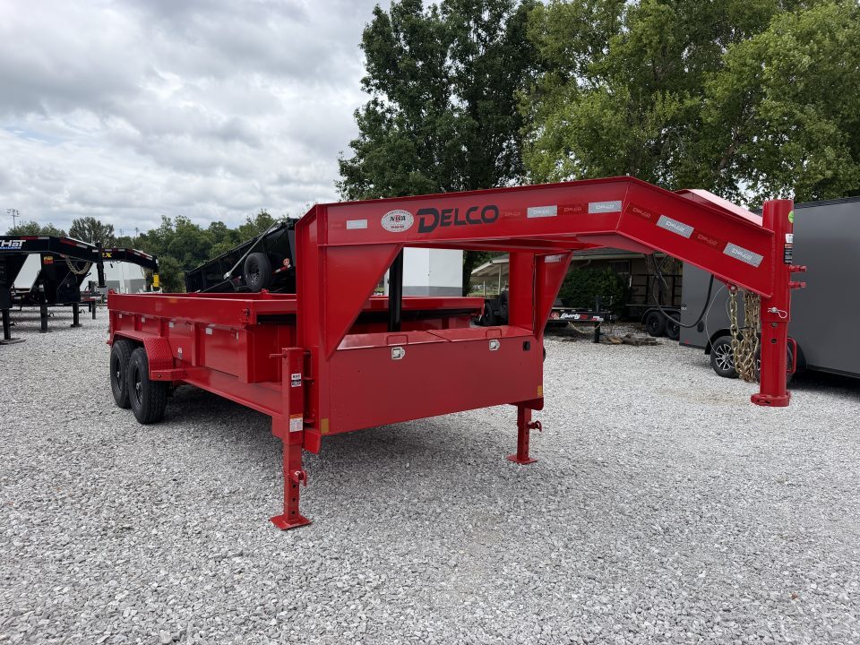 New 2026 Delco Trailers Delco D6 83x16-2ft Sides Gooseneck Telescopic Dump Trailer
