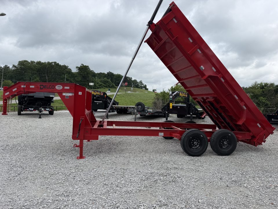 New 2026 Delco Trailers Delco D6 83x16-2ft Sides Gooseneck Telescopic Dump Trailer