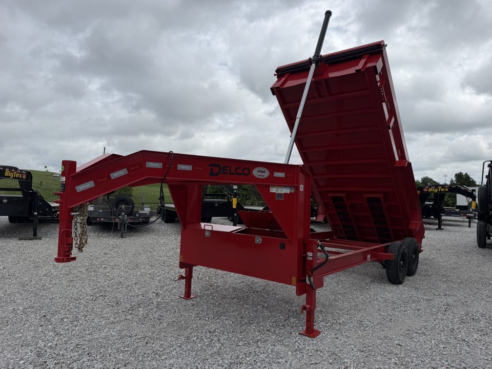 New 2026 Delco Trailers Delco D6 83x16-2ft Sides Gooseneck Telescopic Dump Trailer