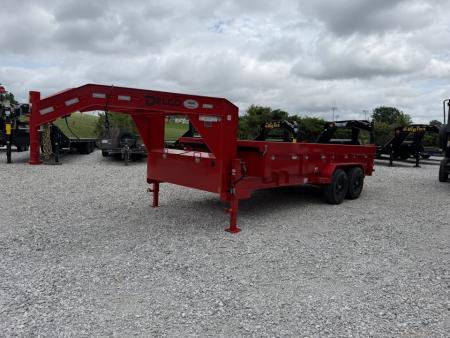 New 2026 Delco Trailers Delco D6 83x16-2ft Sides Gooseneck Telescopic Dump Trailer