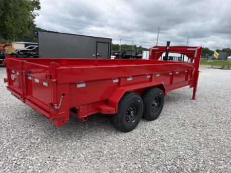 New 2026 Delco Trailers Delco D6 83x16-2ft Sides Gooseneck Telescopic Dump Trailer