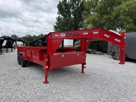 New 2026 Delco Trailers Delco D6 83x16-2ft Sides Gooseneck Telescopic Dump Trailer