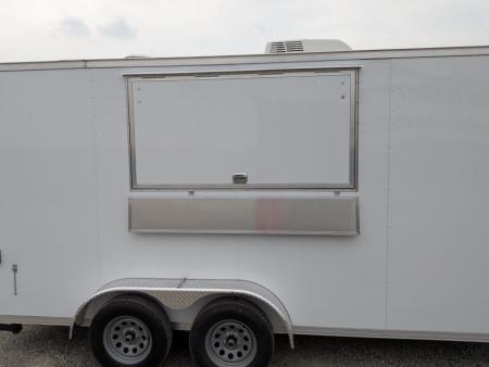 New 2026 Covered Wagon Trailers Covered Wagon 7x16 Gold Series w/ Ramp Concession LOADED