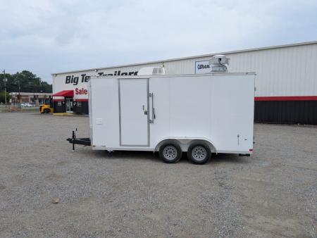 New 2026 Covered Wagon Trailers Covered Wagon 7x16 Gold Series w/ Ramp Concession LOADED