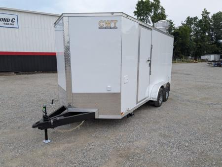New 2026 Covered Wagon Trailers Covered Wagon 7x16 Gold Series w/ Ramp Concession LOADED