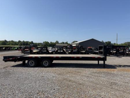 Used 2021 Circle D 102"X29' 22K Gooseneck Flatbed Trailer