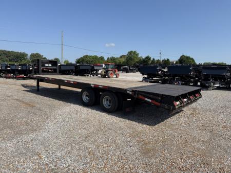 Used 2021 Circle D 102"X29' 22K Gooseneck Flatbed Trailer