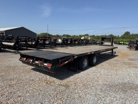Used 2021 Circle D 102"X29' 22K Gooseneck Flatbed Trailer