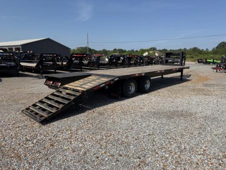 Used 2021 Circle D 102"X29' 22K Gooseneck Flatbed Trailer