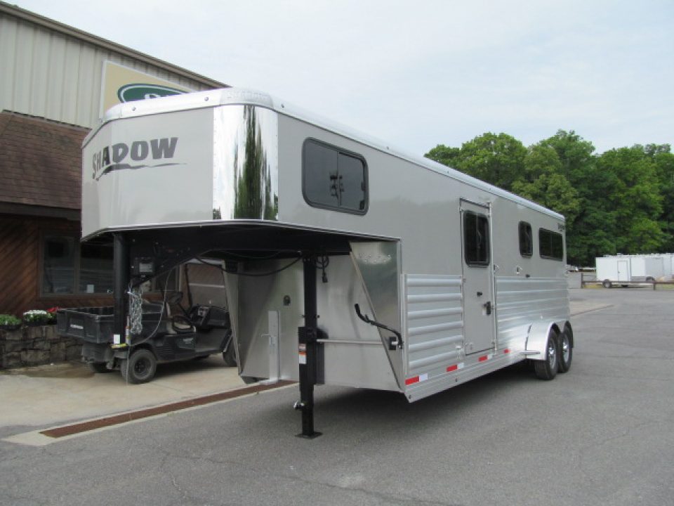 New Shadow Pro Series 2 Plus 1 Gooseneck w/ Dressing Room Horse Trailer